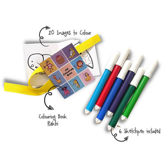 Coloring Book Rakhi - non personalised (PREPAID ONLY)