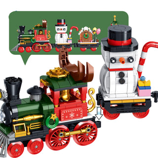 Christmas Train Blocks Set with Lights (868pcs)