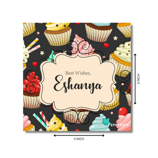 Gift Tag - Cupcake (48 pcs) (PREPAID ONLY)