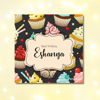 Gift Tag - Cupcake (48 pcs) (PREPAID ONLY)