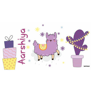 Personalised Water bottle - Cute Llama (PREPAID ONLY)