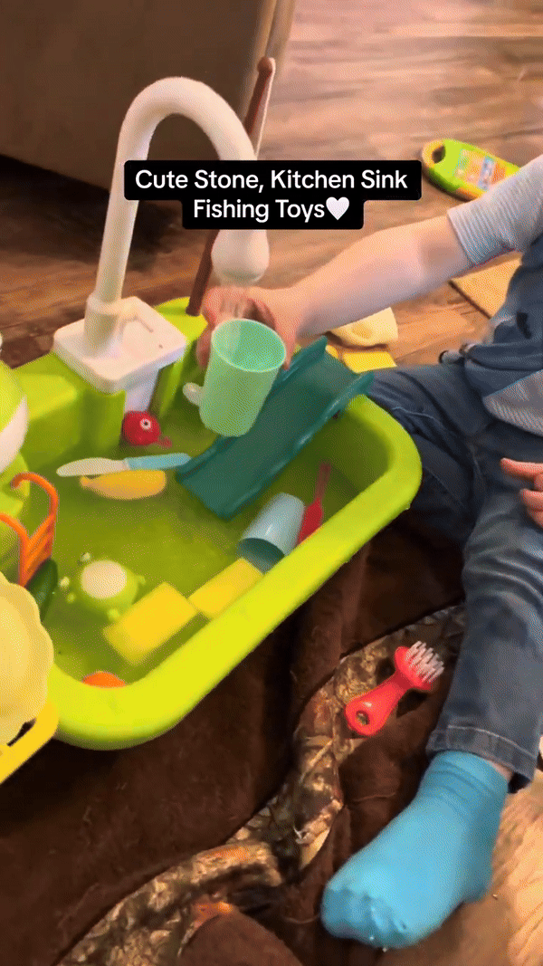 Kitchen Wash Basin Toy for Children Pretend Play