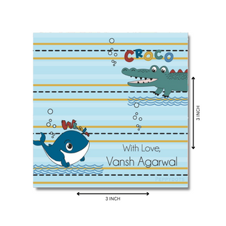 Gift Tag - Cute Whale (48 pcs) (PREPAID ONLY) (Dispatch in 5-6 Days)