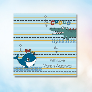 Gift Tag - Cute Whale (48 pcs) (PREPAID ONLY) (Dispatch in 5-6 Days)