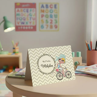 Personalised Gift Notecard - Cycle Ride (18pcs) (PREPAID ONLY) (Dispatch in 5-6 Days)
