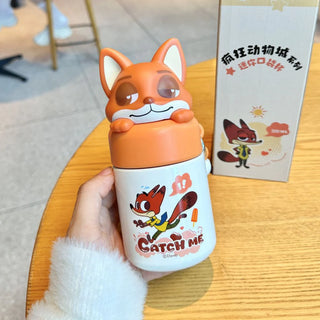 Kids Cartoon Character Mini Lunch Box | 200ml | 3D Animal Lid | Insulated Food Jar