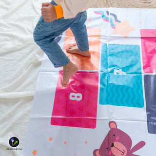 Hop Scotch Play Mat Game for Kids to Hop Jump Skip
