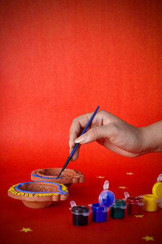 DIY Diya ( Paint your Diya ) (Pack of 5)