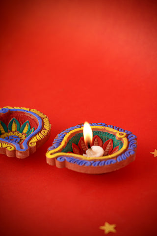 DIY Diya ( Paint your Diya ) (Pack of 5)