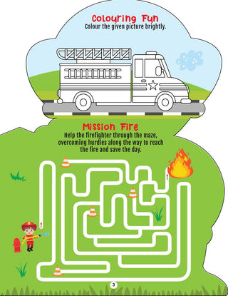 Step into the Helpers Wonderland - Activity and Colouring Fun Book for Age 4+