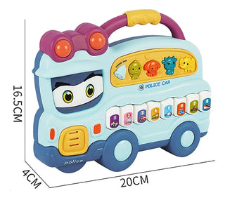 Police Car Design Keyboard Piano for Kids Age 2+