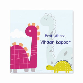 Gift Labels personalized - Dino Kingdom (PREPAID ORDER)