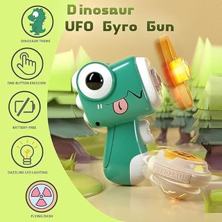Dino Design Flying Disc Launcher Toy for Kids (Random Color )