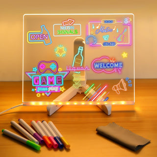 DIY 3D Acrylic LED Writing Message Board for Kids