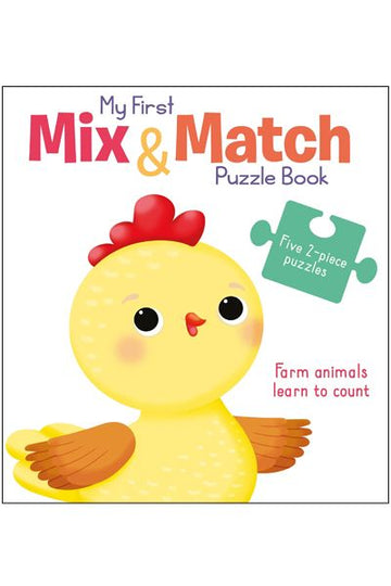 My First Mix & Match Puzzle Book Farm Animals Learn to Count