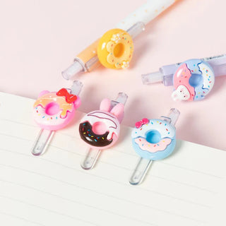 Kawaii Donut Charm Pencil | Fun Kids Stationery (Pack Of 12/24)