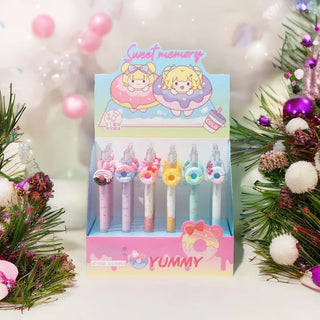 Kawaii Donut Charm Pencil | Fun Kids Stationery (Pack Of 12/24)