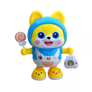 Cute Light & Sound Dancing Dog in Jumpsuit for kids Age 3+ (Random Color)