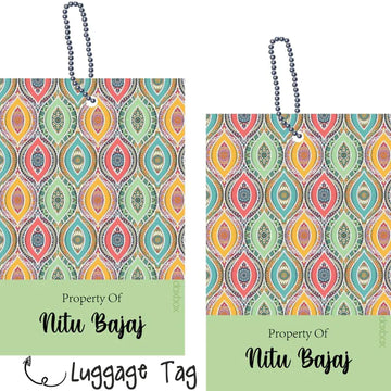 Luggage Tags - Ethnic Elder Luggage Tag - Pack of 2 Tags - PREPAID ONLY