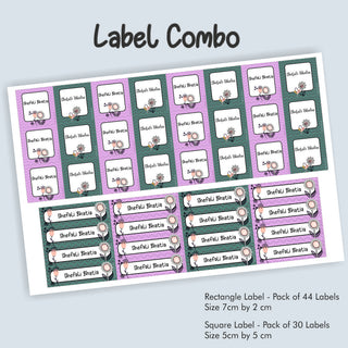 Label Combo - Fancy Flowers - PREPAID ORDER (Dispatch in 5-6 Days)