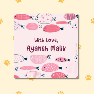 Gift Tag - Fish Pink (48 pcs) (PREPAID ONLY) (Dispatch in 5-6 Days)