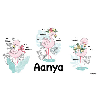 Personalised Water bottle - Flamingo (PREPAID ONLY)