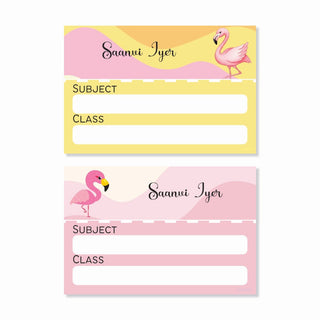 Personalised Book Labels - Flamingo Dreams (PREPAID ORDER)