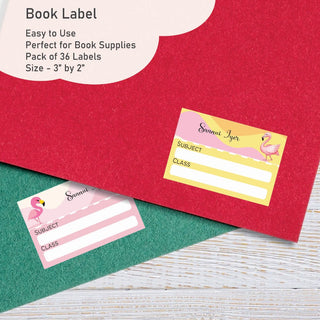 Personalised Book Labels - Flamingo Dreams (PREPAID ORDER)