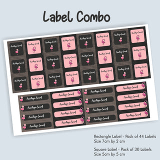 Label Combo - Flamingo (PREPAID ORDER) (Dispatch in 5-6 Days)