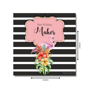 Gift Tag - Flamingo (48 pcs) (PREPAID ONLY)