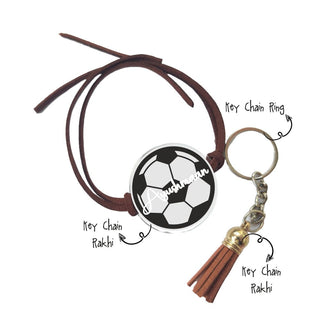 Key Chain Rakhi - Football (PREPAID ONLY)