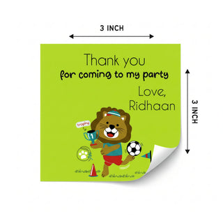 Thank you Labels - Football (24pcs) (PREPAID ONLY)