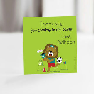 Thank you Labels - Football (24pcs) (PREPAID ONLY)