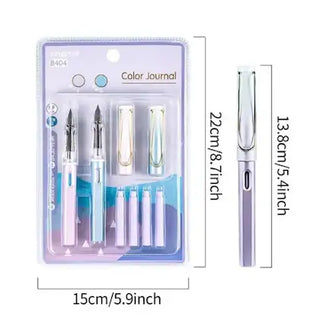 Fountain Pen for Students | Erasable Ink Set for School & Office (Random)