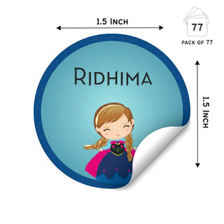 Round Waterproof label - Frozen  (70 Pcs) (PREPAID ONLY) (Dispatch in 5-6 Days)
