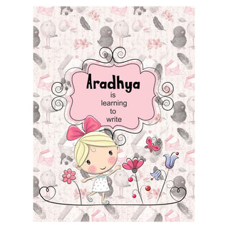 Personalized Writing Practice Book - Girl with Butterfly (PREPAID ONLY)