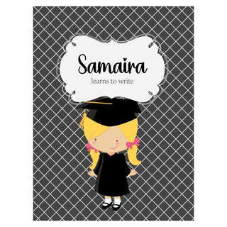 Personalized Writing Practice Book - Graduation Girl (PREPAID ONLY)