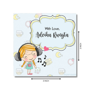 Gift Tag - Green Girl (48 pcs) (PREPAID ONLY)