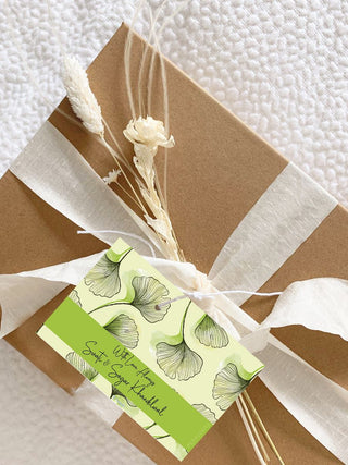Gift Tag - Green Leaf (72 pcs) (PREPAID ONLY)