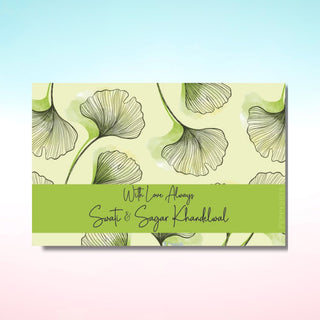 Gift Tag - Green Leaf (72 pcs) (PREPAID ONLY)