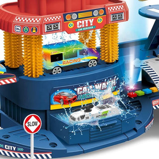 City Car Wash Track Set for Kids