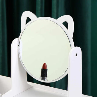 Wooden Makeup Mirror Table