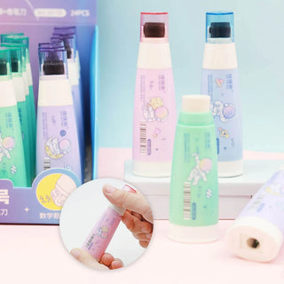 3 in 1 Multi Functional Math Roller Stamp with Eraser & Sharpener (Random 1pc)