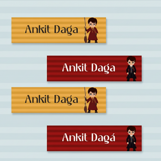 Waterproof Labels - HARRY POTTER - Pack of 88 labels - PREPAID ONLY