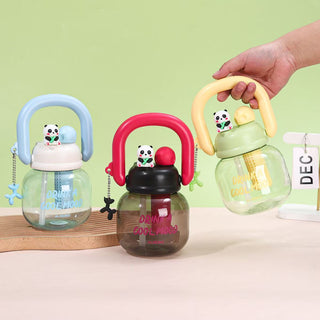 Panda Theme 800 ml Kids Cute Water Bottle With Handle