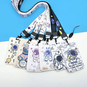 Cartoon-Themed Acrylic Card Holder with Keychain: A Stylish and Fun Way to Protect Your Student ID