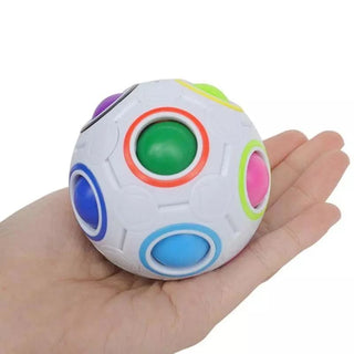 Rainbow Color 3D Puzzle Ball Color Matching Fidget Toy for Kids