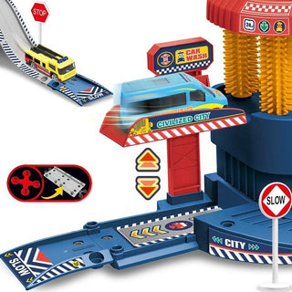 City Car Wash Track Set for Kids
