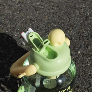 Panda Theme 800 ml Kids Cute Water Bottle With Handle