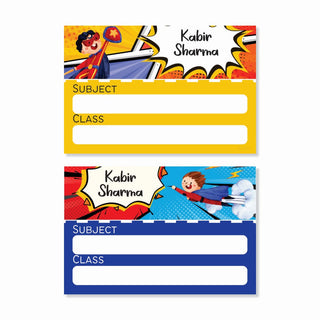 Personalised Book Labels - Hero Power (PREPAID ORDER)
